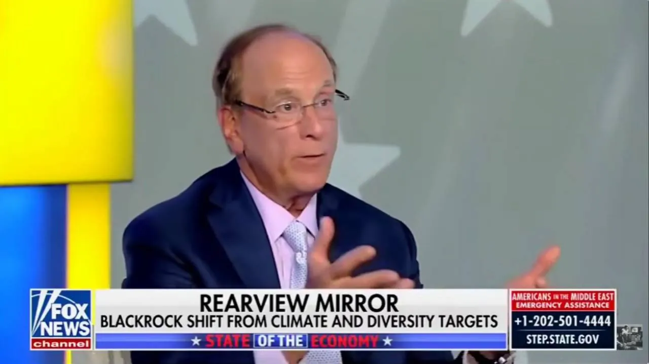 Larry Fink ogłosił koniec ery woke w biznesie.