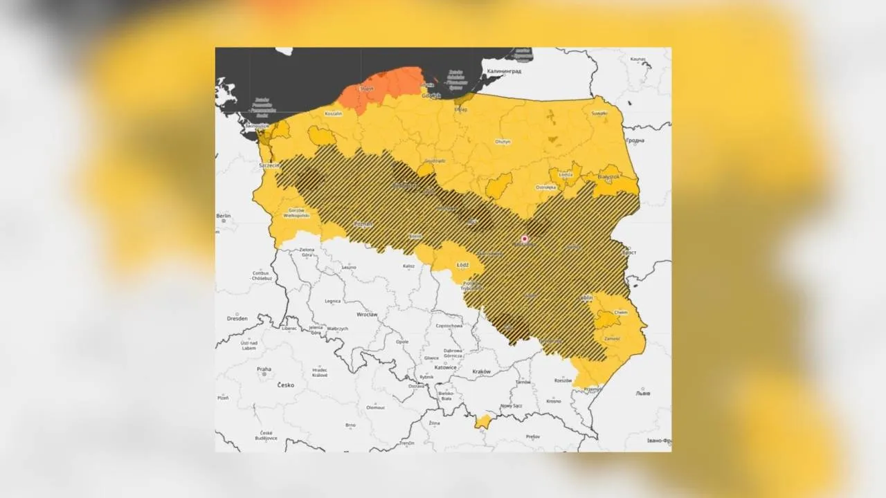 Alerty IMGW w całym kraju. Wiatr nawet do 95 km/h [SZCZEGÓŁY]