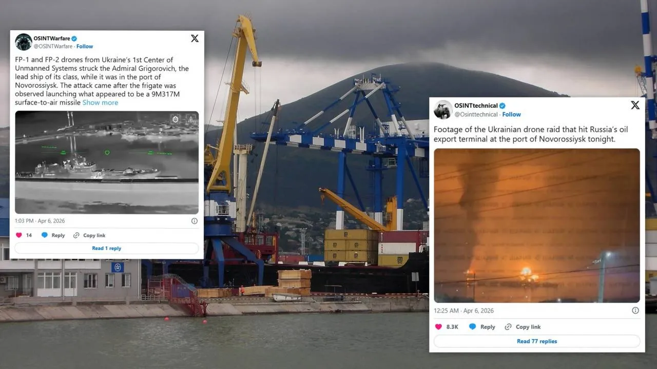 Pożar kluczowego portu Rosji. Ukraińcy zaatakowali dronami [WIDEO]