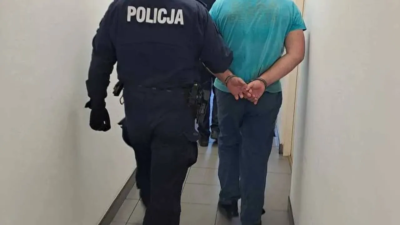 Zatrzymany mężczyzna