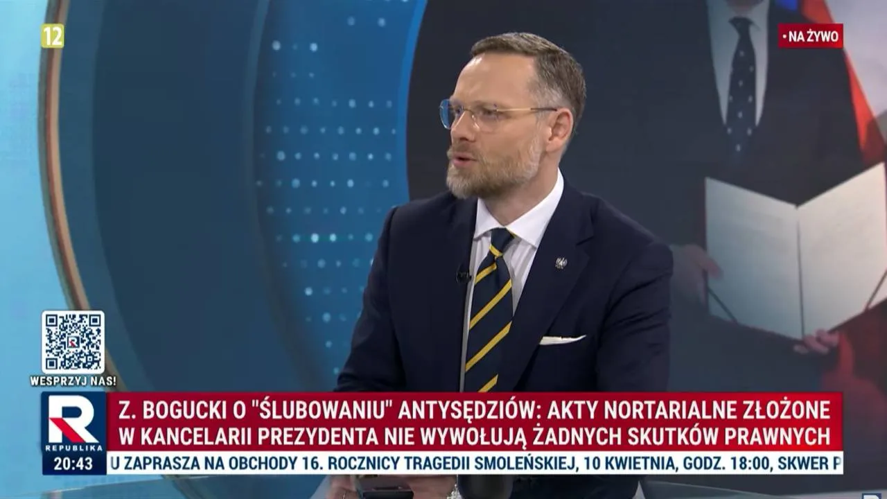 Bogucki: Notariusz od pseudoślubowania sędziów TK wiedział, że to grubymi nićmi szyte
