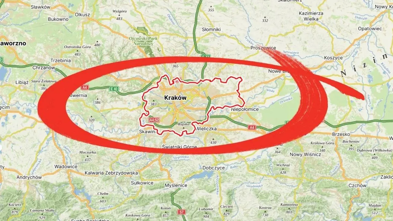 Wokół Krakowa rośnie "drugi Kraków". Razem tworzą milionową stolicę południa Polski