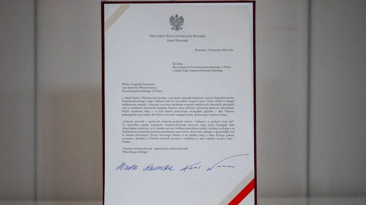 Para Prezydencka z życzeniami dla prawosławnych. „Chrystus zmartwychwstał!”