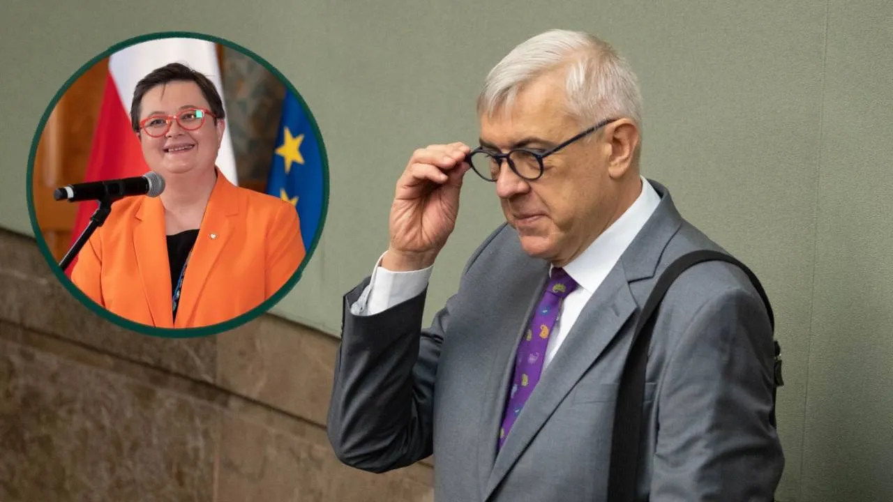 Katarzyna Lubnauer//Roman Giertych