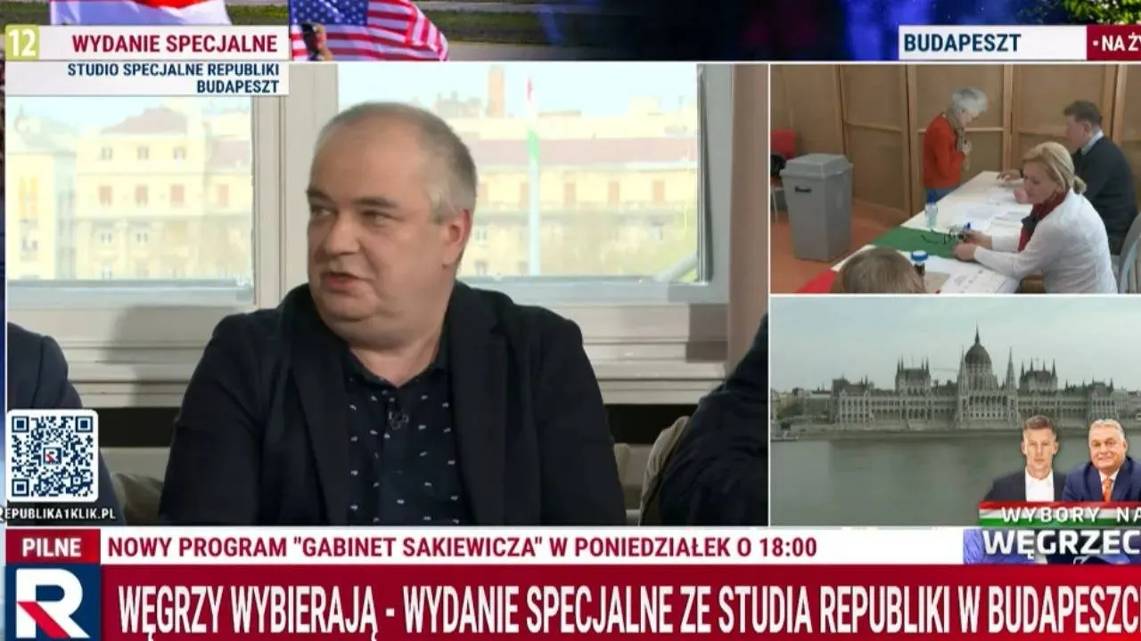 Telewizja Republika prowadzi wydanie specjalne w związku z wyborami na Węgrzech