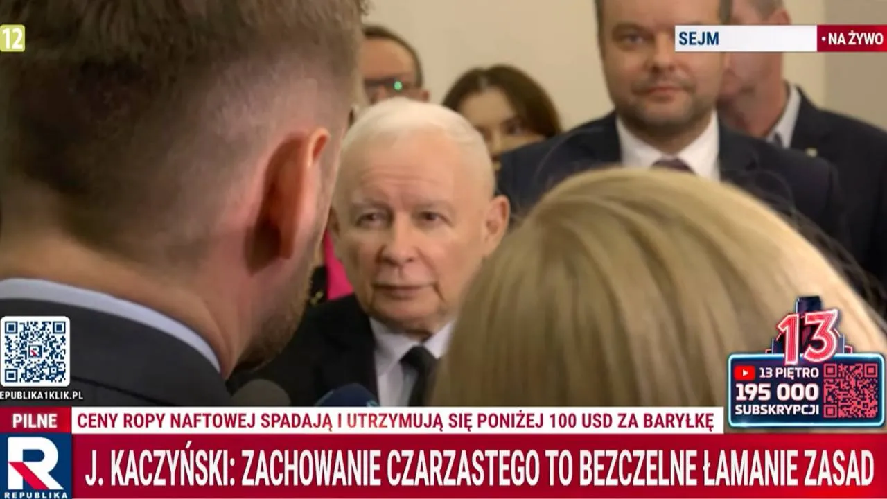 Prezes PiS dosadnie o Magyarze. Zapytany o Orbana - przypomniał o "resecie Tuska"
