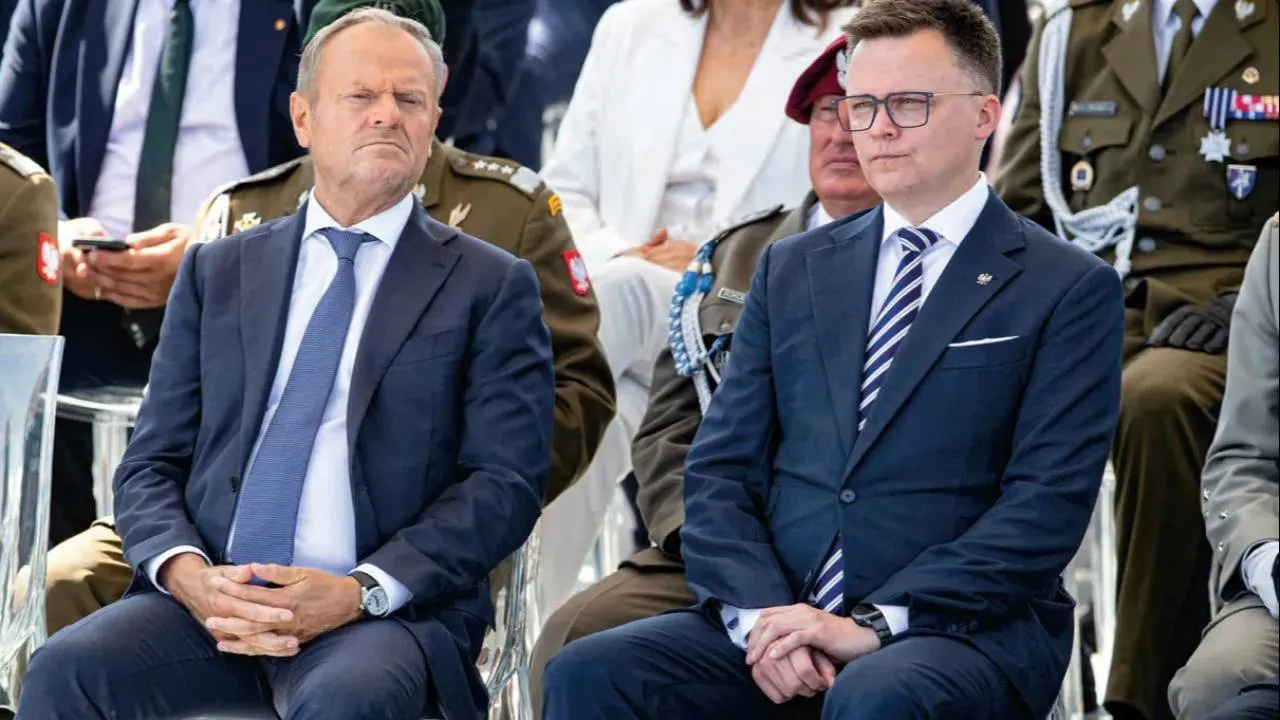 Donald Tusk i Szymon Hołownia