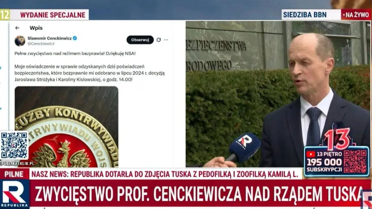 NSA zamyka sprawę poświadczenia. "To jest wyrok, który skończył tę sprawę" [WIDEO]