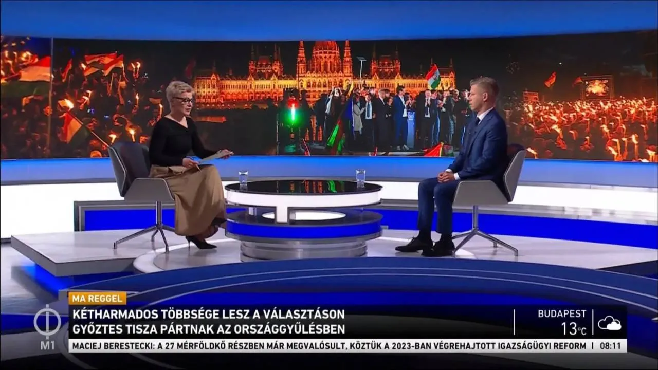 Peter Magyar po 1,5-rocznej przerwie pojawił się znów w publicznych mediach