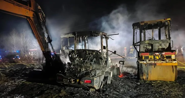 “Wszystkie 5 maszyn płonęło jednocześnie”. Relacja strażaka z pożaru przy budowie elektrowni jądrowej