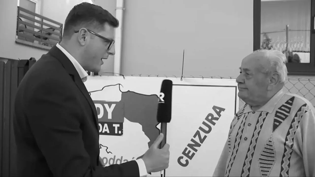 Policja nachodziła go za baner "Linia zdrady Donalda T.". Tragiczny finał historii pana Kazimierza