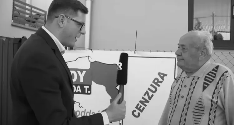 Policja nachodziła go za baner "Linia zdrady Donalda T.". Tragiczny finał historii pana Kazimierza