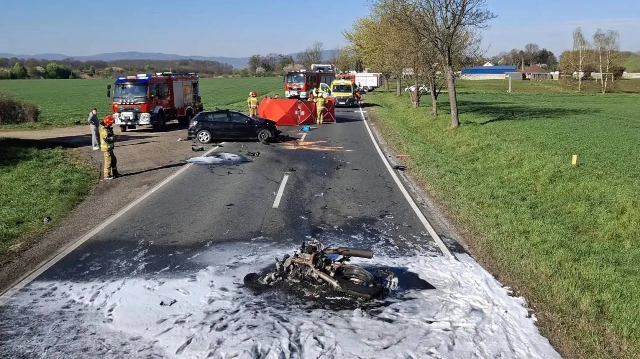 Dwa wypadki śmiertelne motocyklistów