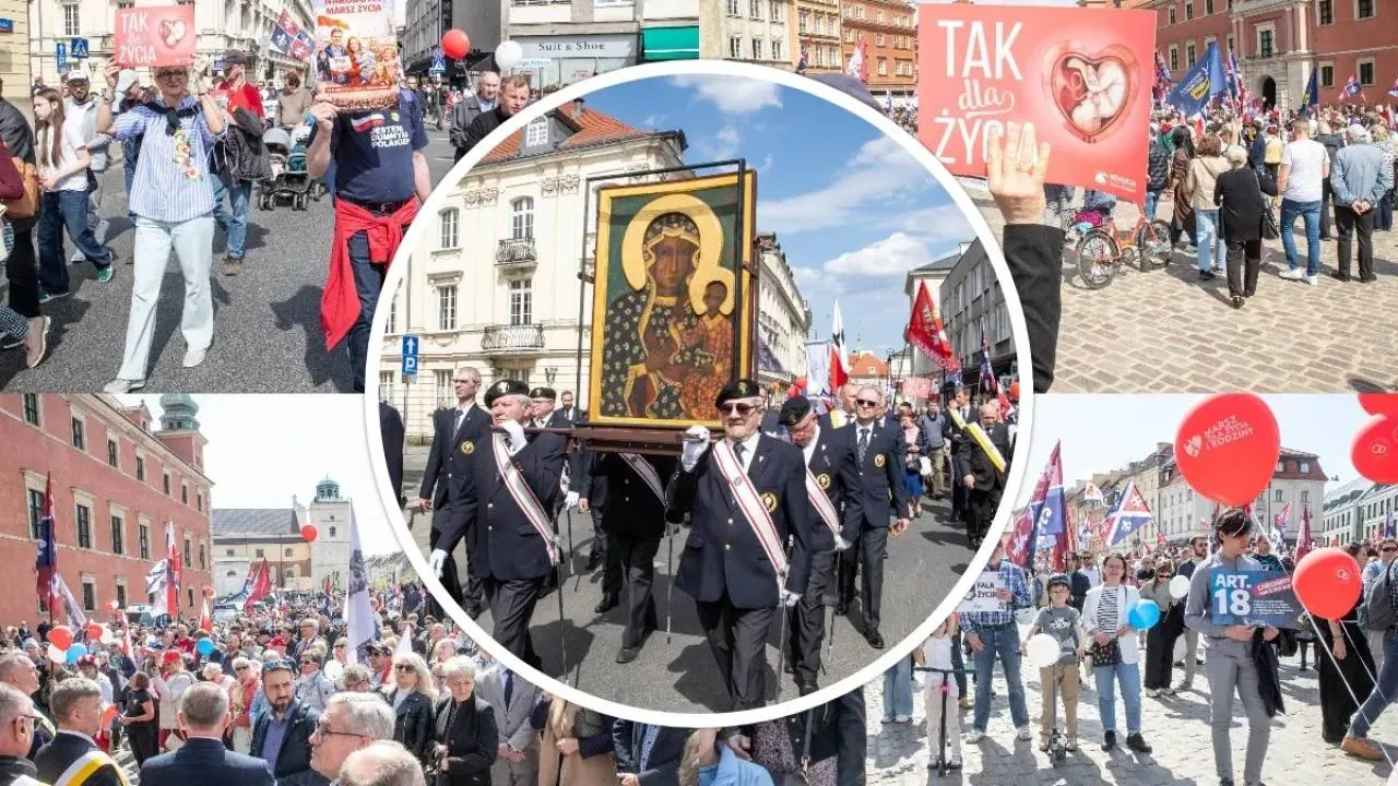 Narodowy Marsz Życia 2026. Oto transparenty uczestników. "Rodzina kolebką życia". ZOBACZ ZDJĘCIA