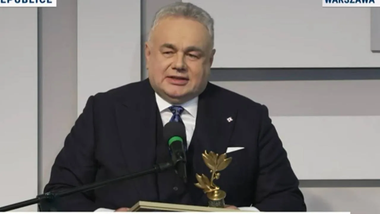 "Jego profesjonalizm i pasja zasługują na najwyższe uznanie". Prezes TV Republika odebrał Laur Wolności Słowa