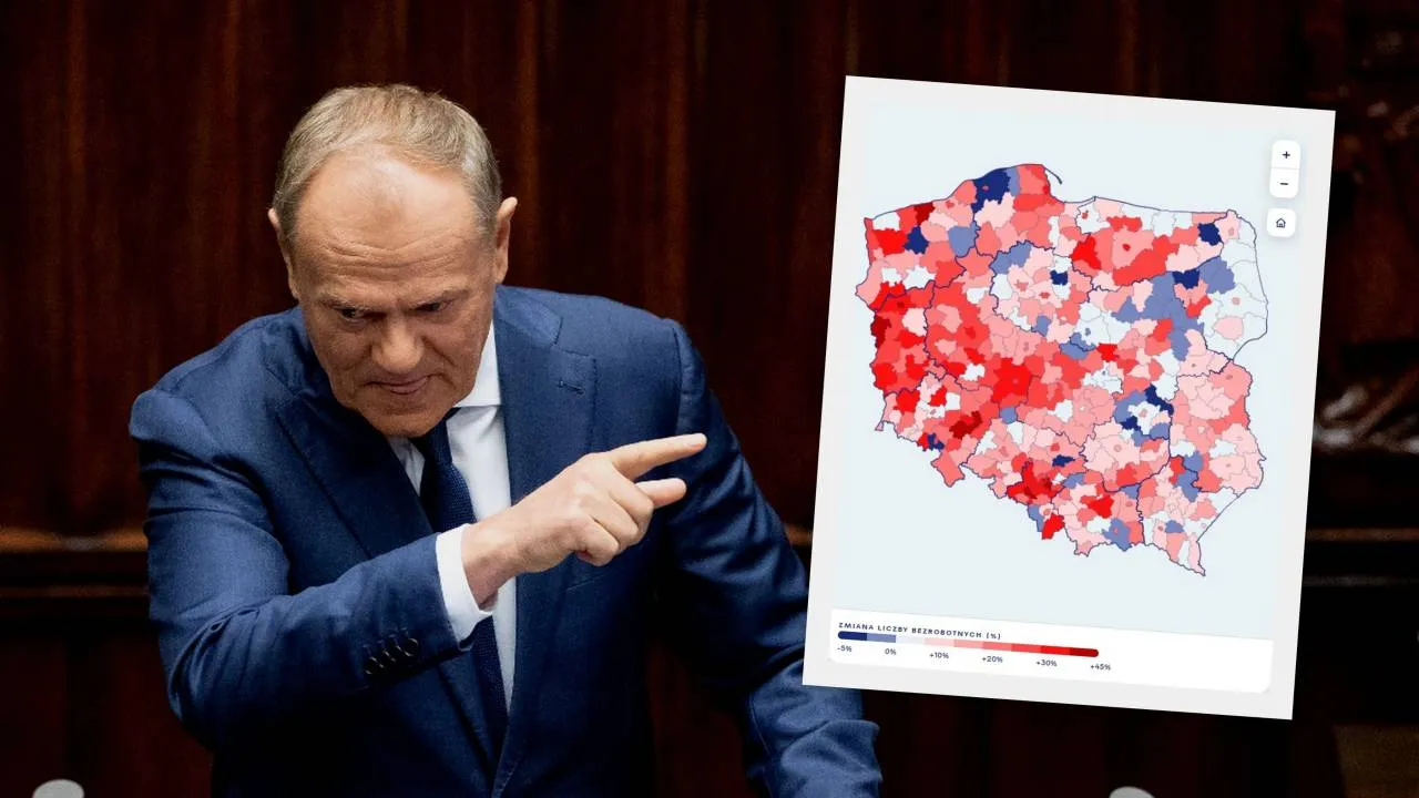 Jak wzrasta bezrobocie w Polsce? PiS pokazało to na MAPIE [SPRAWDŹ]