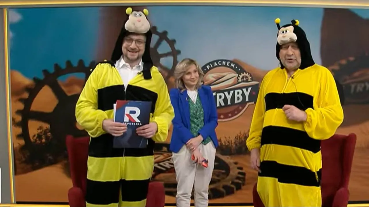 „Hennig-Kloska, jesteś boska!”. Olbrzymie pszczoły przerwały program w Republice!