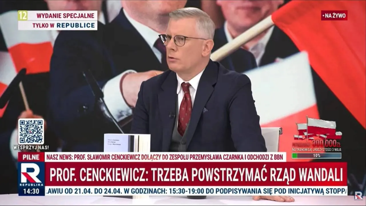 "Trzeba powstrzymać rząd wandali". Prof. Cenckiewicz o swojej roli w ofensywie Czarnka