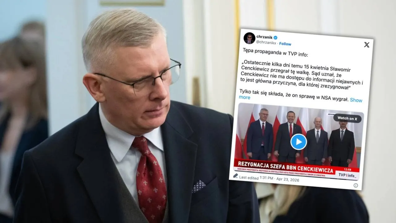 Kłamliwy przekaz TVP Info w likwidacji. Tak sprzedali informację o prof. Cenckiewiczu [WIDEO]