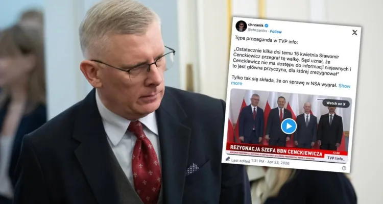 Kłamliwy przekaz TVP Info w likwidacji. Tak sprzedali informację o prof. Cenckiewiczu [WIDEO]