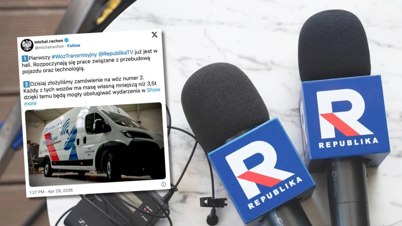 Pierwszy wóz transmisyjny Republiki już jest! Ale to nie koniec... [SZCZEGÓŁY]