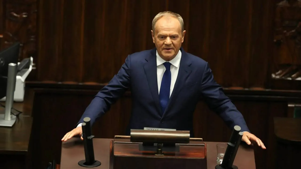 Tusk fantazjował w Sejmie o walkach w klatce polityków PiS. "Uruchomił przekaz dla silnych razem" [WIDEO]