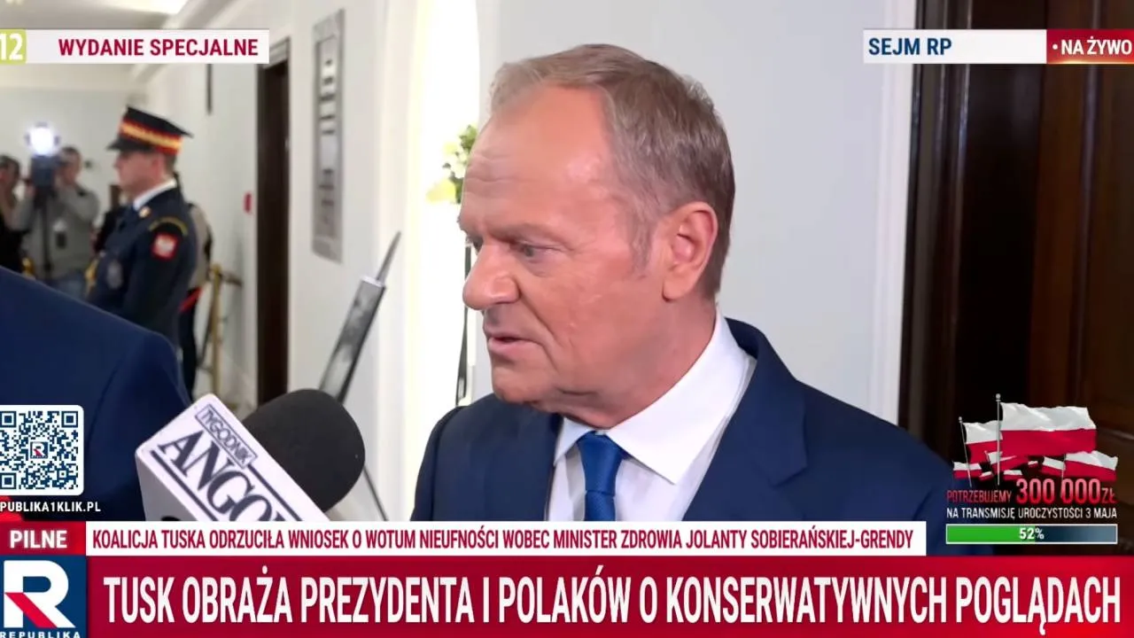 Tusk o wywiadzie dla "FT". Najpierw zakpił z opozycji, a potem... mówił o "niepewnej reakcji sojuszników"