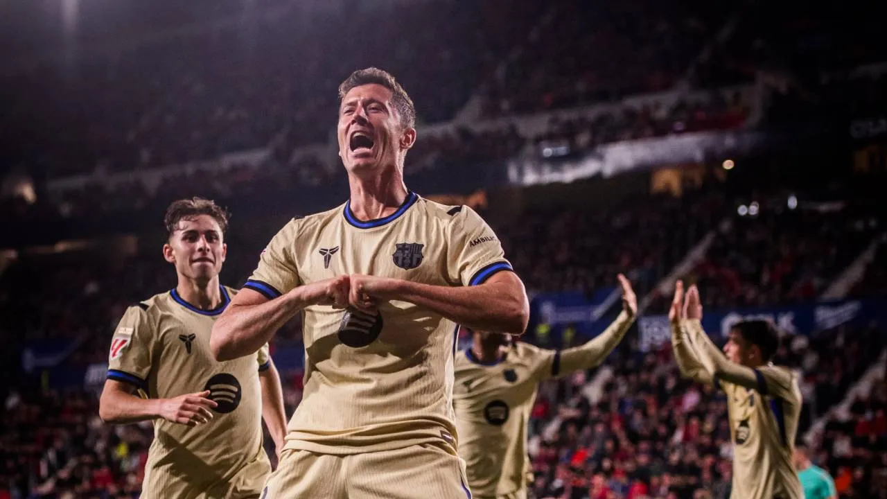 Cenny gol Roberta Lewandowskiego. Barcelona o włos od mistrzowskiego tytułu