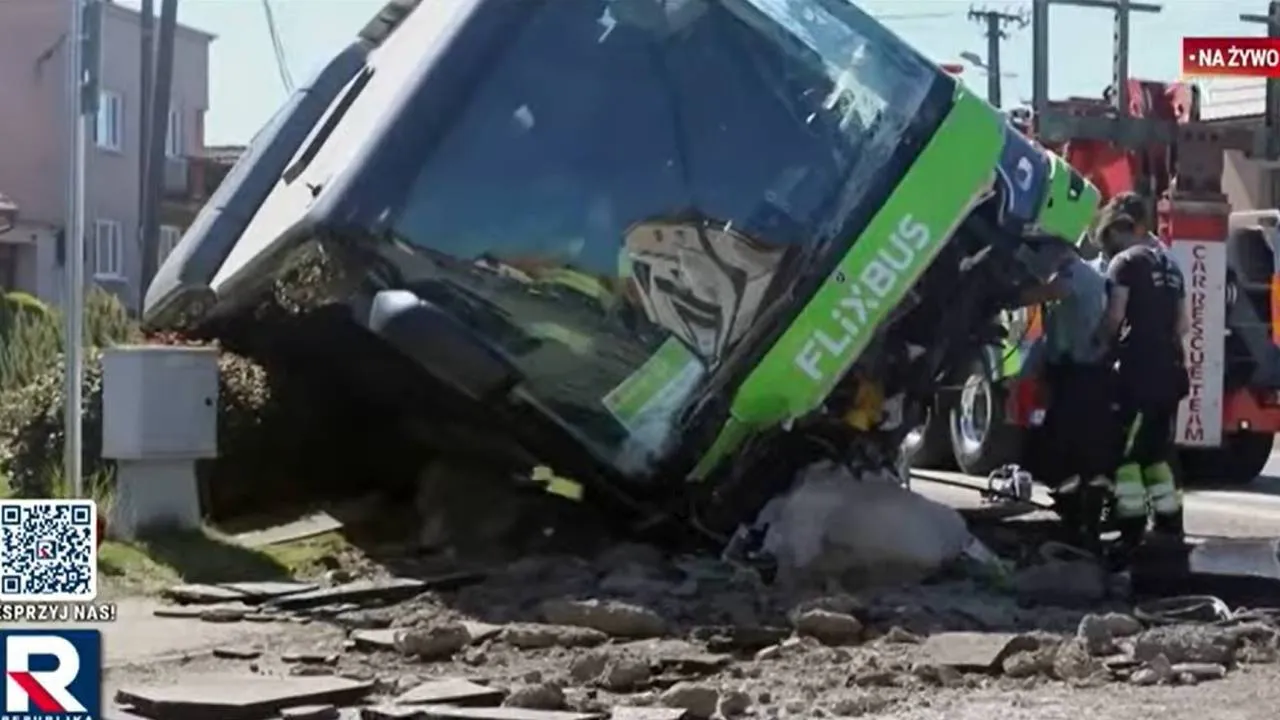 Wypadek polskiego autokaru na Słowacji. Są ranni