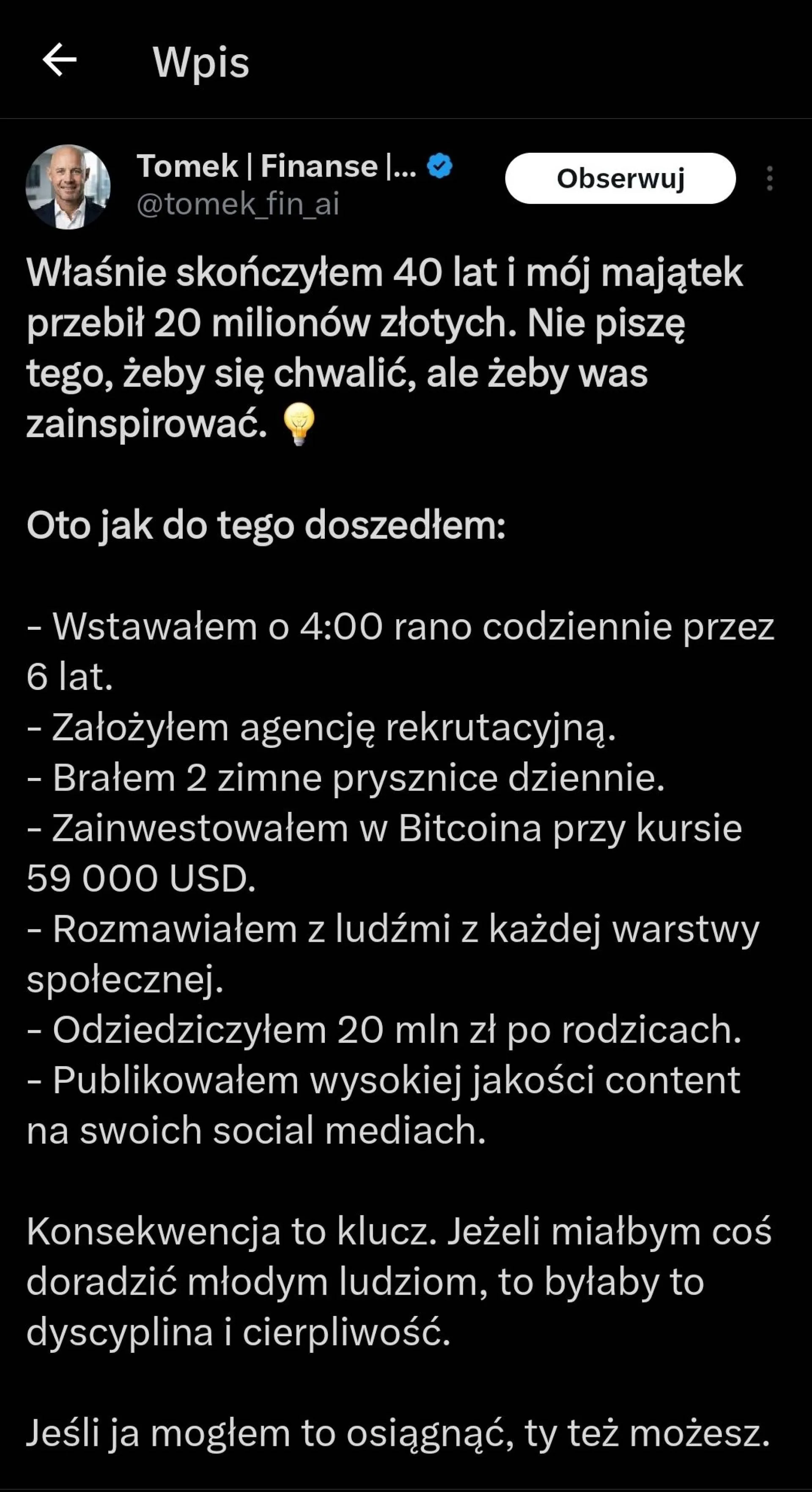 Klucz do sukcesu!