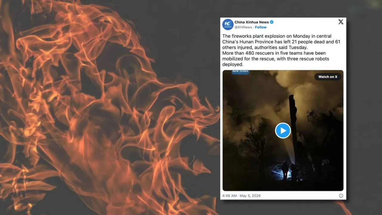 Potężna eksplozja w fabryce. Nie żyje 21 osób [WIDEO]