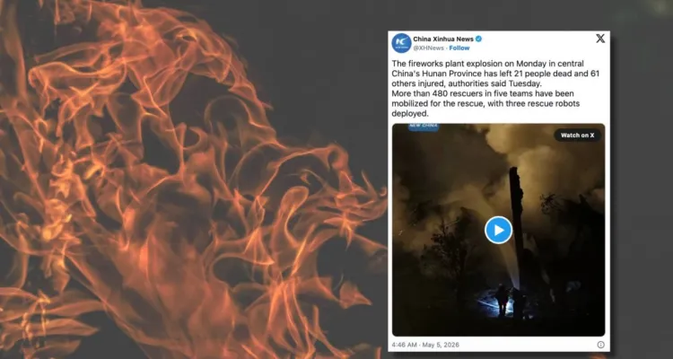 Potężna eksplozja w fabryce. Nie żyje 21 osób [WIDEO]