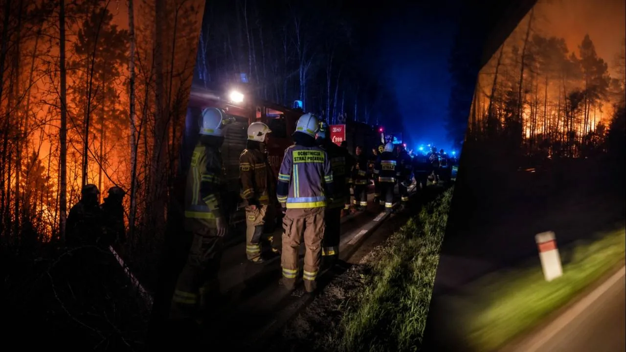Trwa szacowanie strat po wielkim pożarze w Puszczy Solskiej. Strażacy wciąż w gotowości