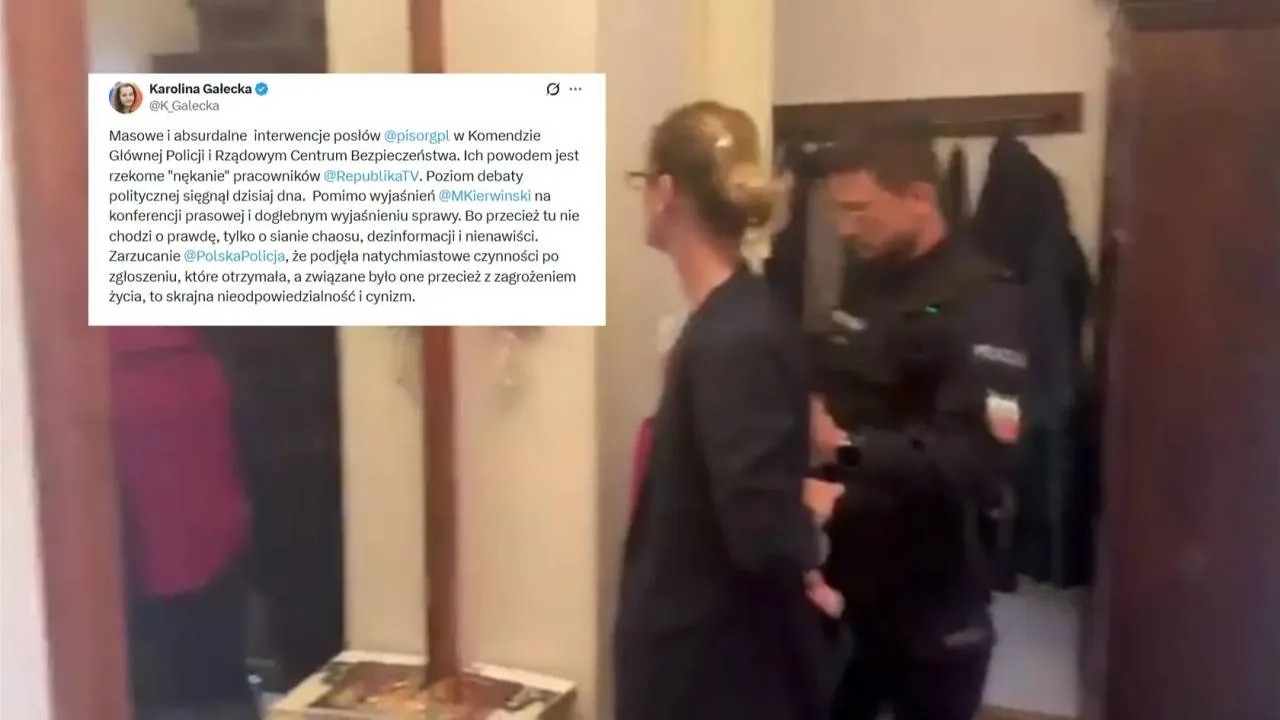 Rzeczniczka MSWiA o "rzekomym" nękaniu pracownika TV Republika. Dziennikarzom zarzuca... "sianie nienawiści"
