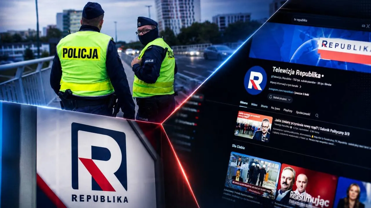 Policja u kolejnego dziennikarza TV Republika. "Oho, był dzielnicowy"