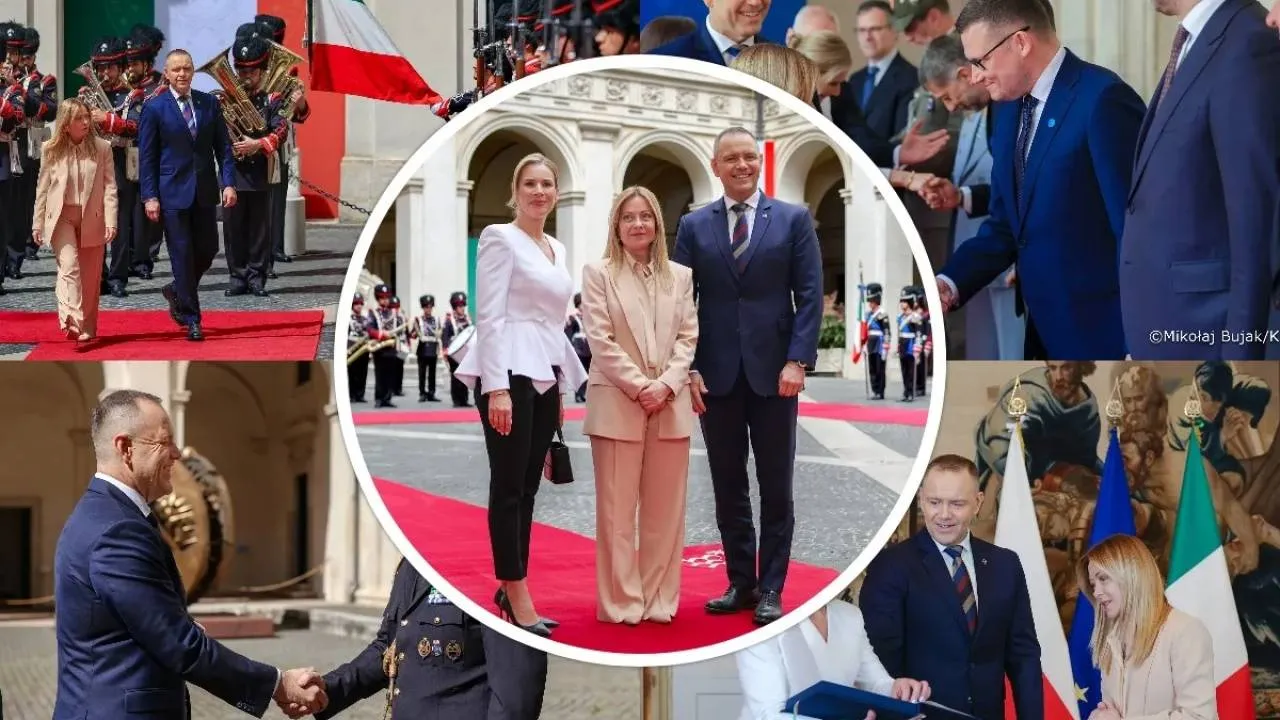 Prezydent Nawrocki we Włoszech. Spotkania z prezydentem i premier. ZOBACZ ZDJĘCIA