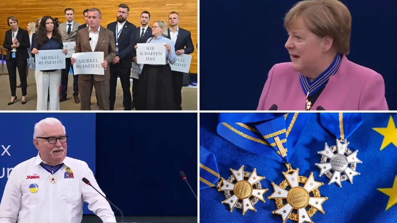 Angela Merkel z najwyższym unijnym odznaczeniem. Burza w komentarzach: "Trybunał, nie order!"