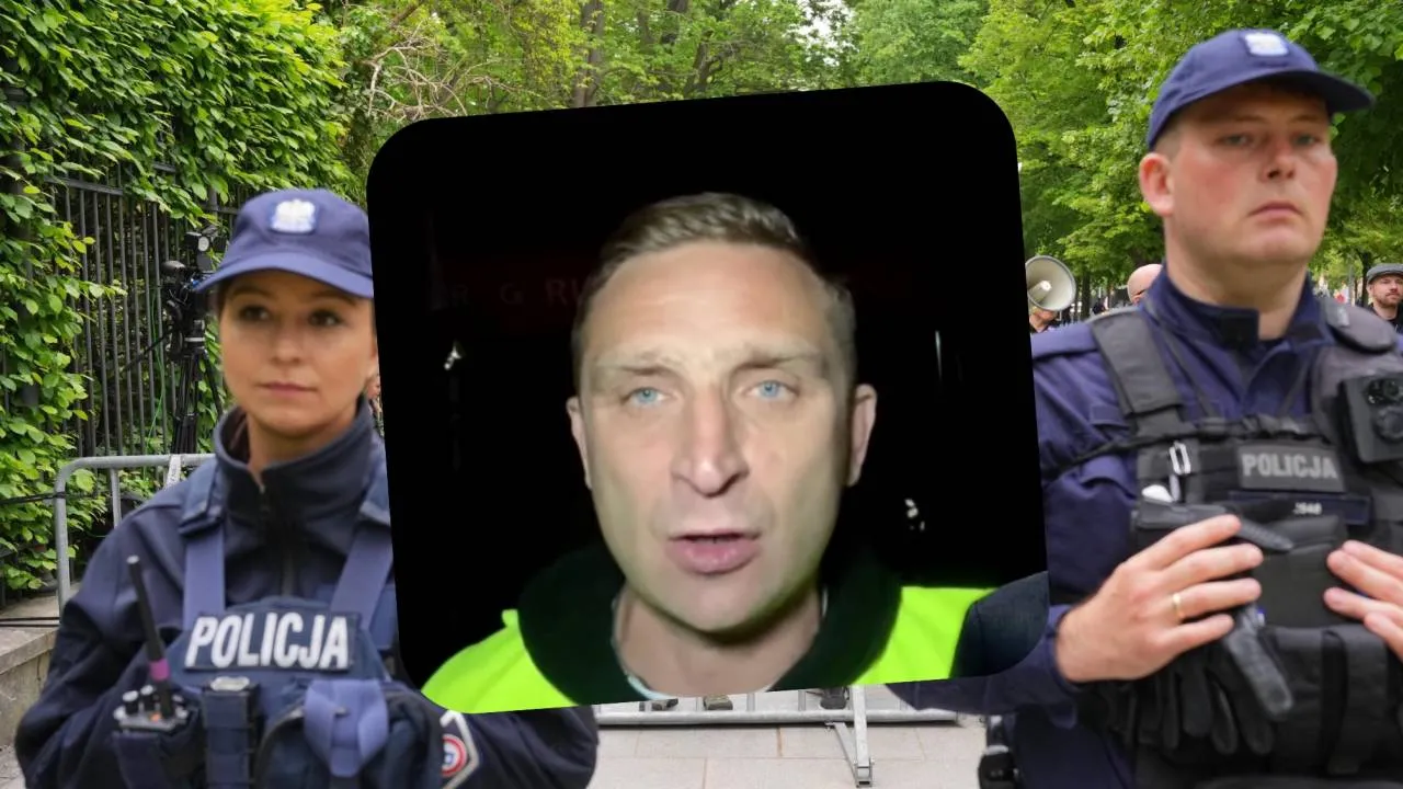 Legitymowanie w "Miasteczku Gniewu". Policja utrudnia protest [FOTO]