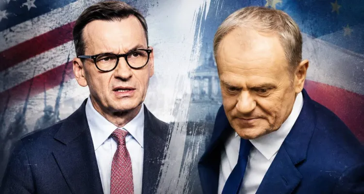 „Czas na TuskExit”. Morawiecki do Tuska: Mamisz Polaków, że jesteś proamerykańskim premierem...