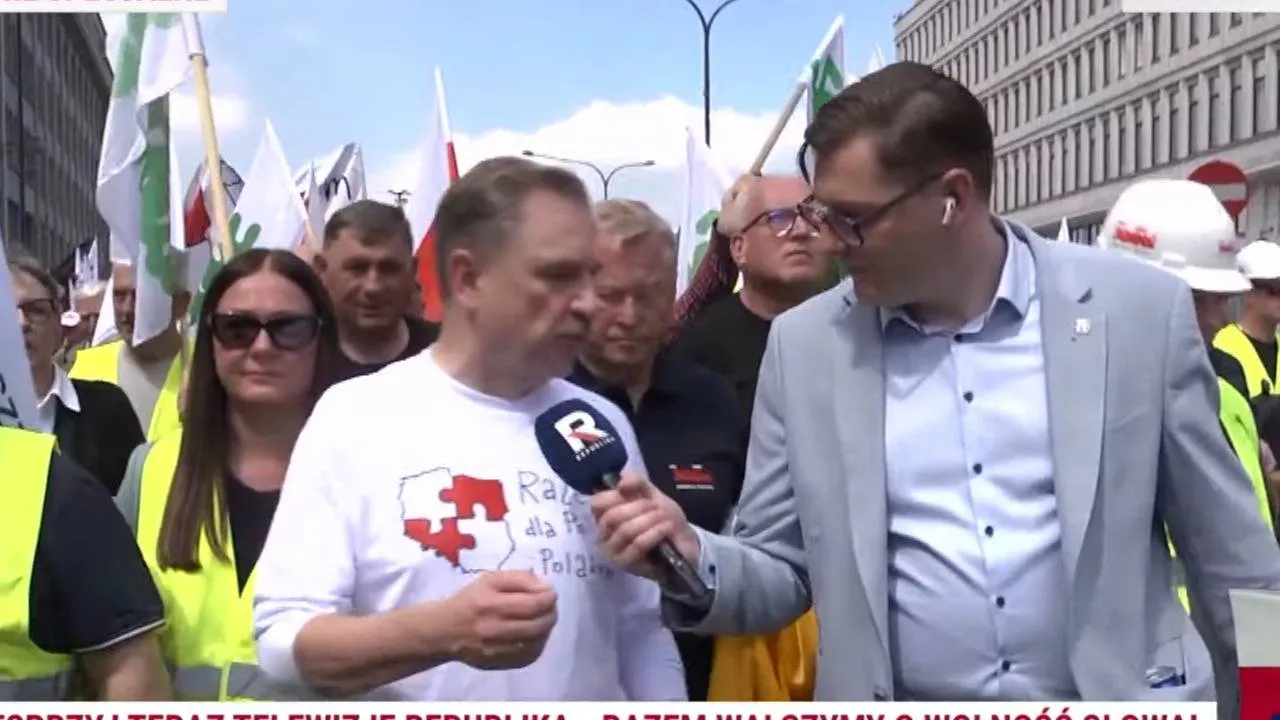 "Polska się obudziła". Piotr Duda o manifestacji Solidarności: Frekwencja jest znakomita