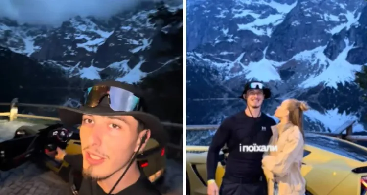 Ukraiński influencer wjechał na Morskie Oko. Mandat - 100 złotych