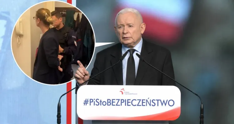 Kaczyński o wtargnięciu policji do mieszkania Sakiewicza: atak na niezależne media