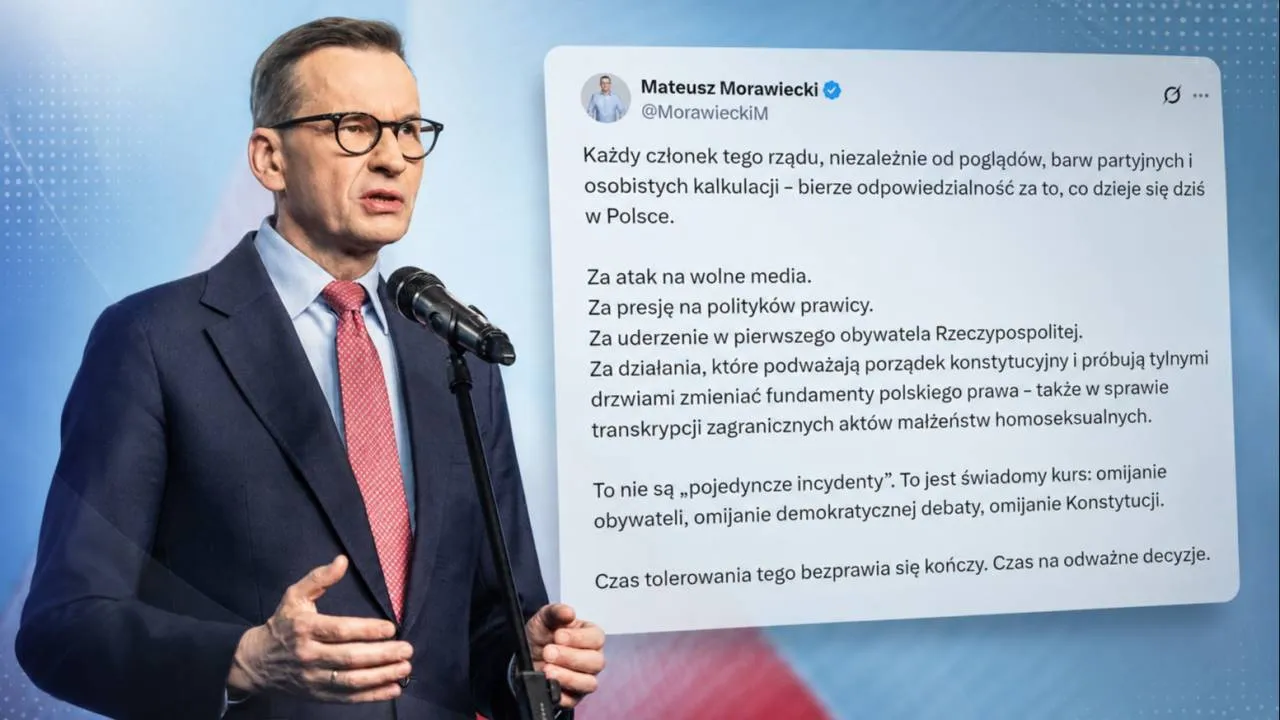 Uderzyli w prezydenta. Morawiecki: To nie są „pojedyncze incydenty”. To jest świadomy kurs