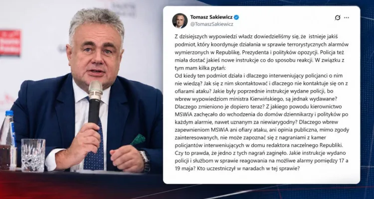 Fałszywe alarmy paraliżują państwo. Sakiewicz ma wiele pytań do rządzących