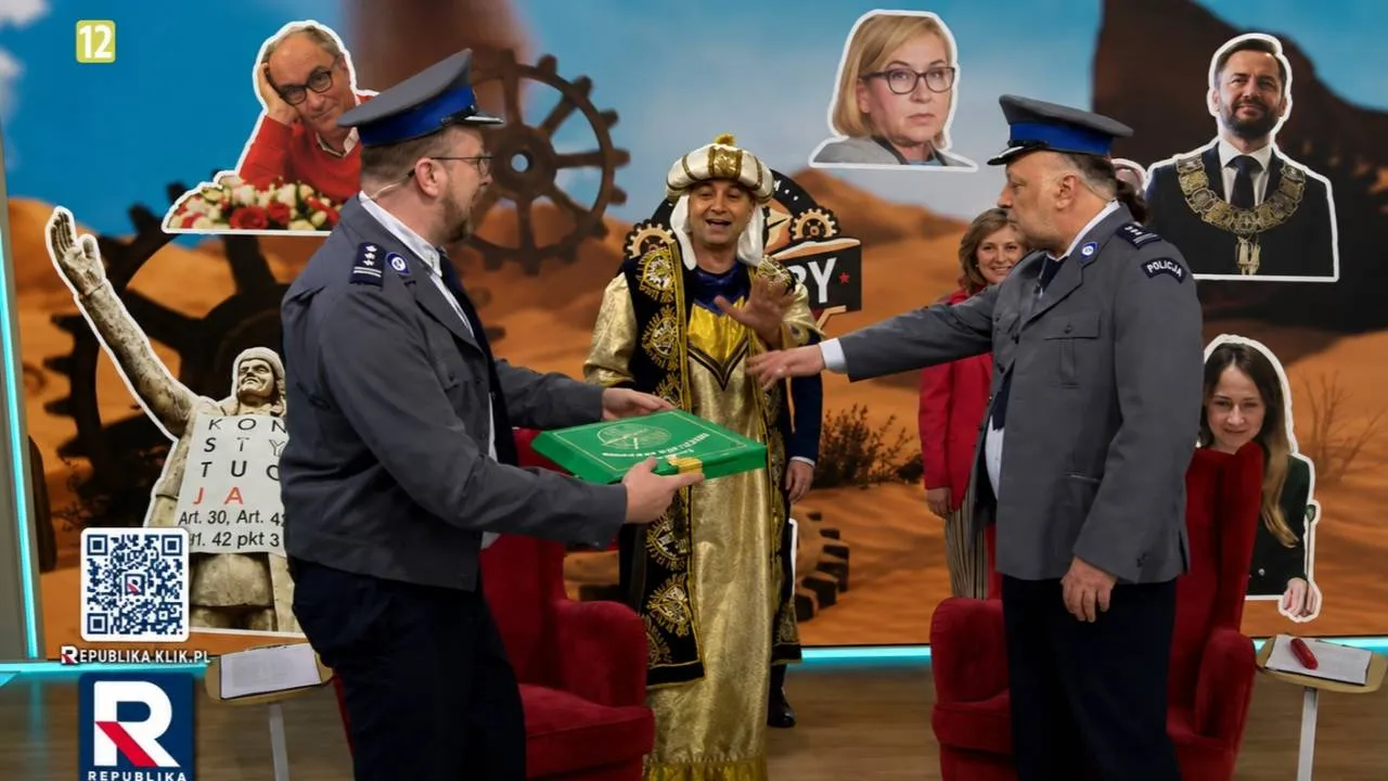 Policja w Republice! „W łazience jest szahid bez spodni z pasem Sakiewicza”