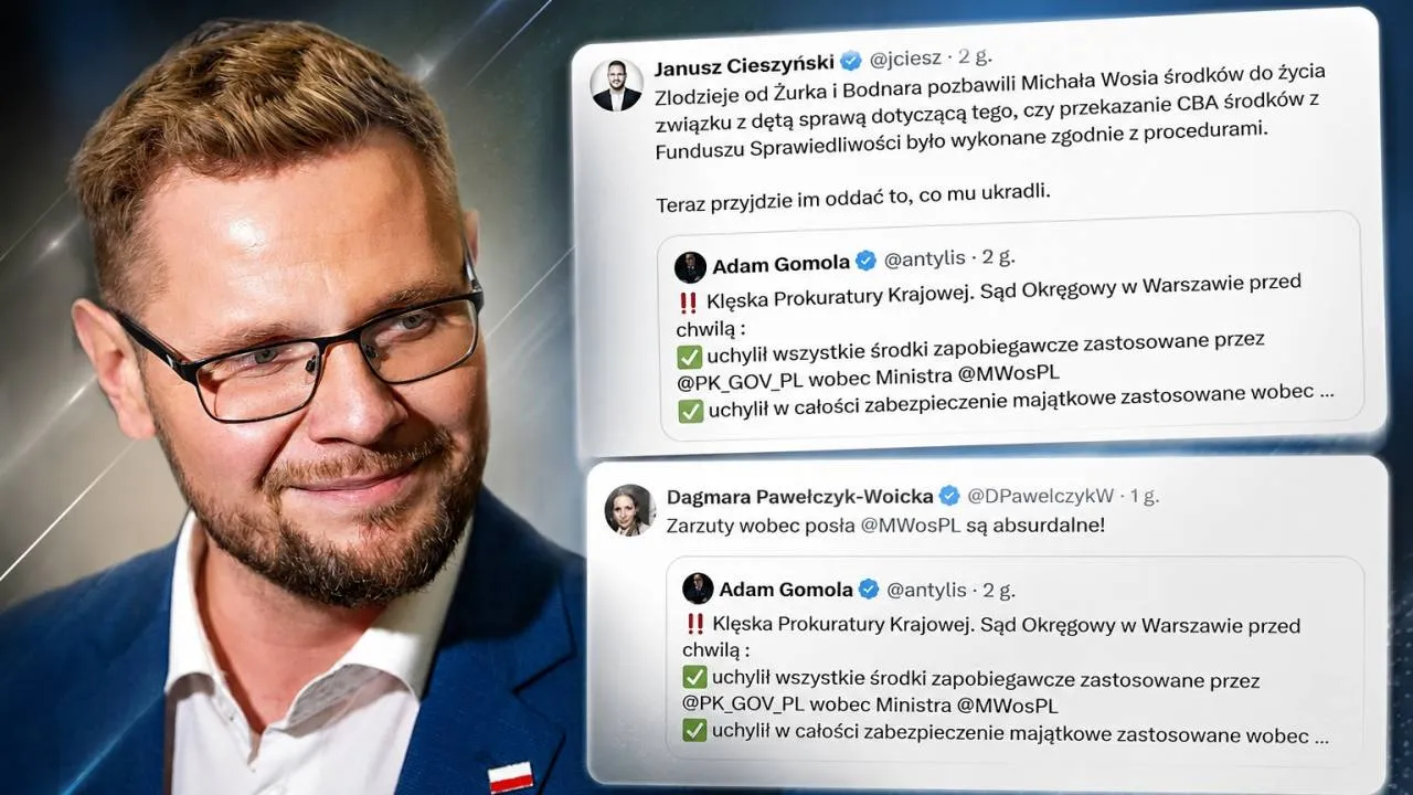 Michał Woś triumfuje. Fala komentarzy po decyzji sądu w sprawie posła PiS