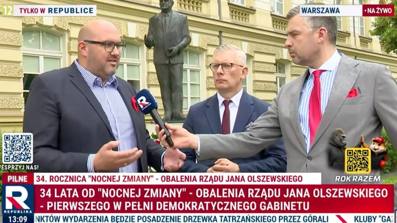 „Nocna zmiana” wciąż budzi emocje. Republika upamiętniła Jana Olszewskiego