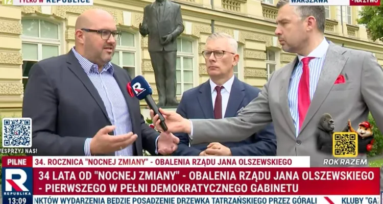 „Nocna zmiana” wciąż budzi emocje. Republika upamiętniła Jana Olszewskiego