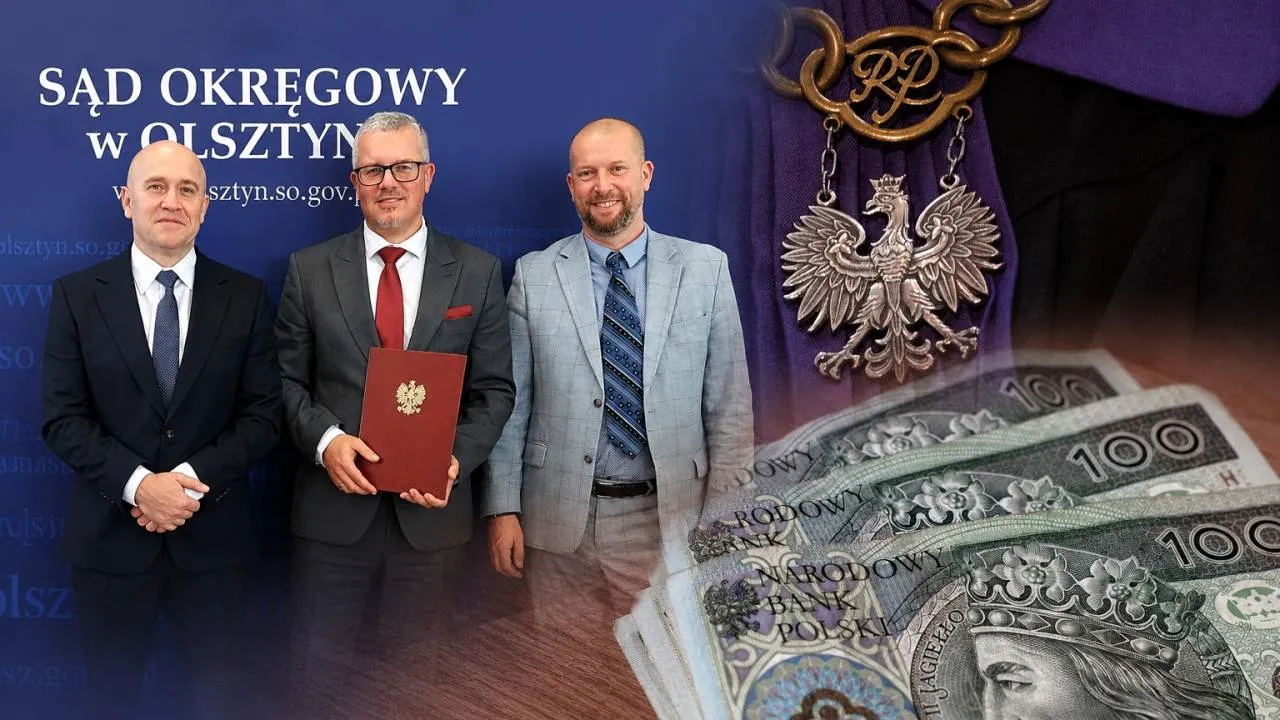 Prezes sądu w Olsztynie musi oddać pieniądze sędziemu! Nie miał prawa odbierać wynagrodzenia