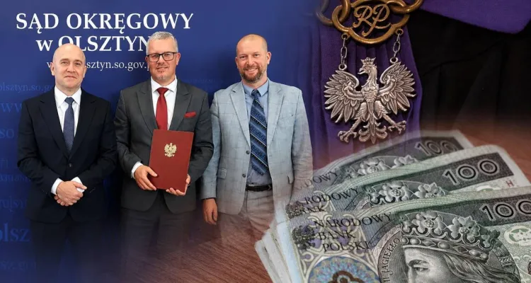 Prezes sądu w Olsztynie musi oddać pieniądze sędziemu! Nie miał prawa odbierać wynagrodzenia